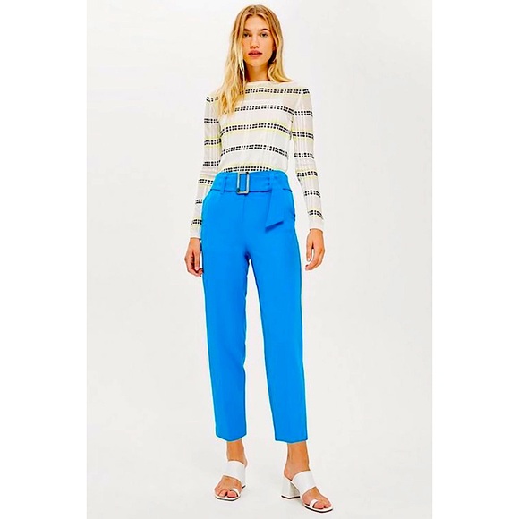 TOPSHOP Jodi belted peg trousers - Picture 1 of 10